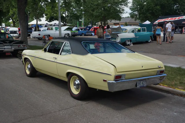 1969 Chevrolet Nova front three-quarter view; model-line exterior context.