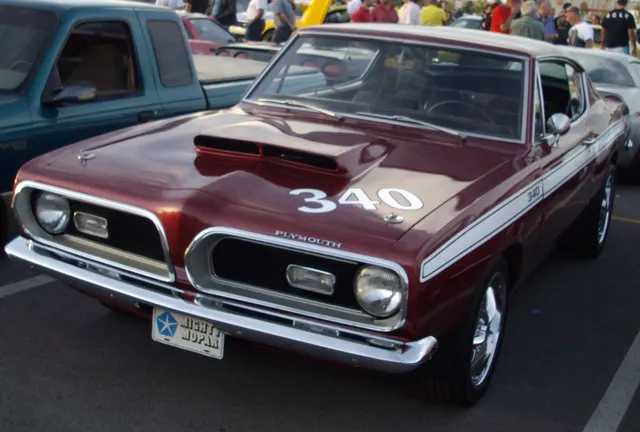 1969 Plymouth Barracuda 340 in modified show-car context; not a stock factory reference