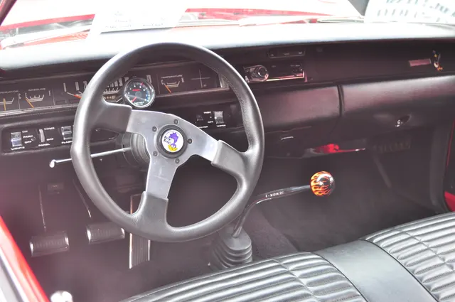 1969 Road Runner dashboard detail; interior controls and instrumentation context.