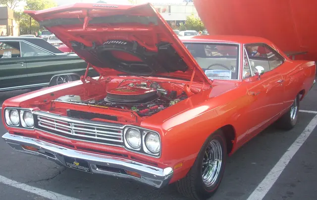 1969 Plymouth Road Runner Hemi at Orange Julep; Hemi-labeled show-field visual context.