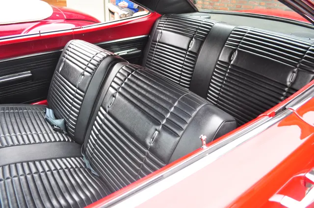 1969 Road Runner interior detail; seating and cabin trim context.