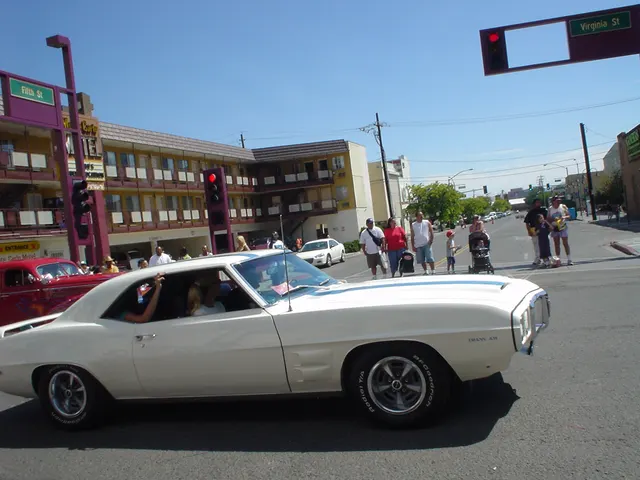 1969 Pontiac Trans Am at Hot August Nights; restoration/public-display context.