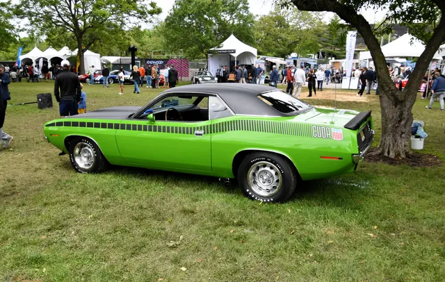 1970 Plymouth Barracuda AAR-context side view; use as restoration-era visual context, not individual-car proof.
