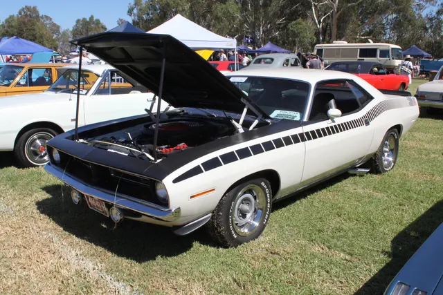 1970 Plymouth Barracuda Cuda AAR 340 rear view; visual context for spoiler and rear-quarter trim.