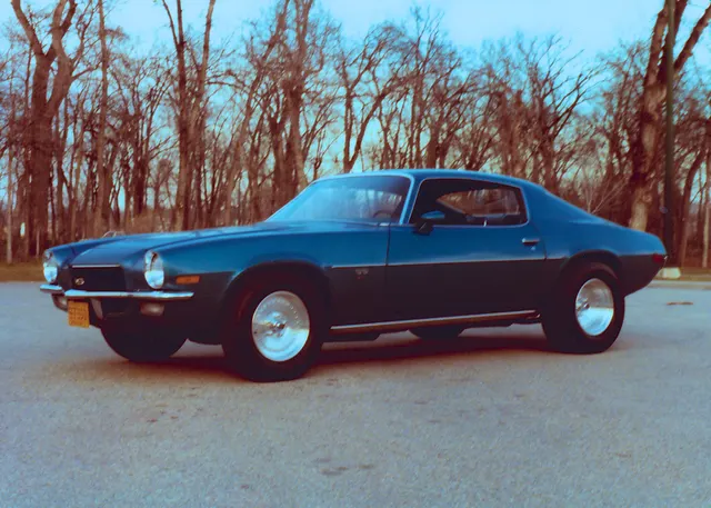 1970 Camaro SS side detail; representative body line, wheel, and stance context.
