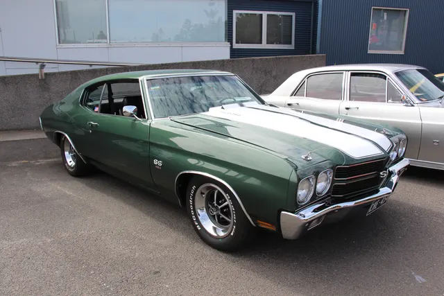 1970 Chevrolet Chevelle SS454 front view; useful for grille, hood, and SS detail context on the LS5 page.