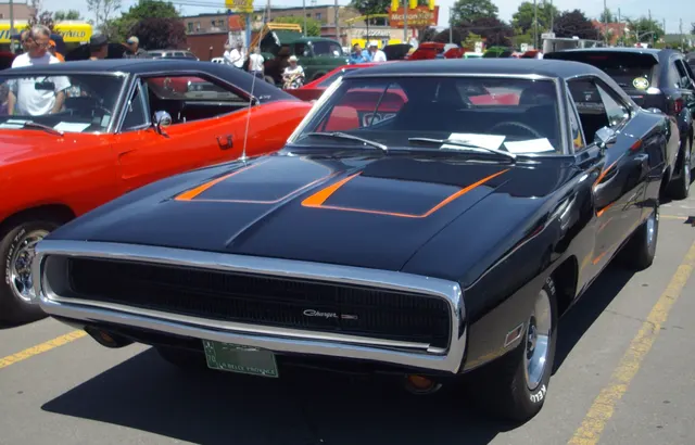 1970 Dodge Charger at Rassemblement Mopar Valleyfield; Mopar-event historical context.