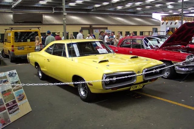 1970 Dodge Super Bee coupe exterior context.