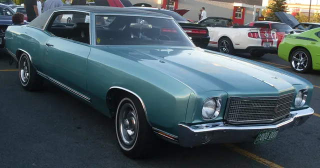 1970 Monte Carlo at Auto classique St-Constant; public show-history context.