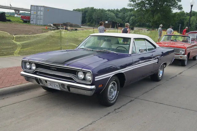 1970 Plymouth GTX rear and quarter-panel context for trim and stripe placement.
