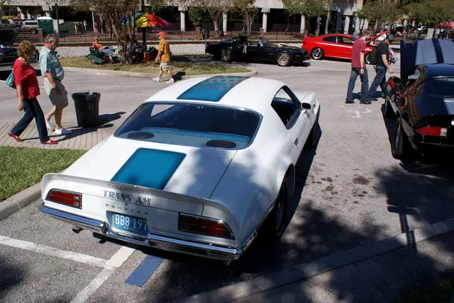 1970 Trans Am rear/spoiler context from Commons; source caption identifies Ram Air III, not Ram Air IV proof.