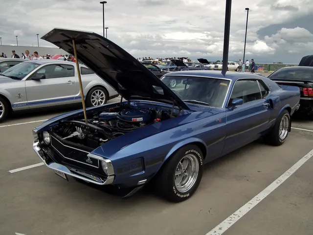 1970 Shelby GT500 rear three-quarter view; reviewed as rear trim and body context only.