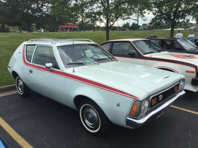 Exact-year all-original four-passenger Gremlin retained for body, opening rear glass, roof rack, rally stripes, trim, lamps, wheel covers, and option context; the pictured equipment belongs to this documented car.