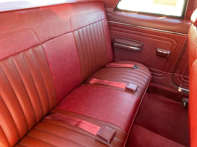 SC/360 rear seat, door panel, belts, and flip-open side glass