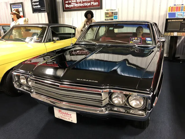 Exact-year Matador sedan frontal detail retained for grille, hood, lamps, bumper, trim, glass, and wheel-cover context.