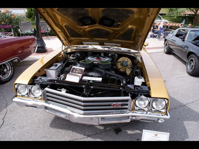 Detail crop of a 1971 Buick GS engine bay for Stage 1 component inspection context.