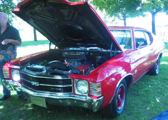 1971 Chevrolet Chevelle SS at Auto classique Salaberry-De-Valleyfield; public show-history context.