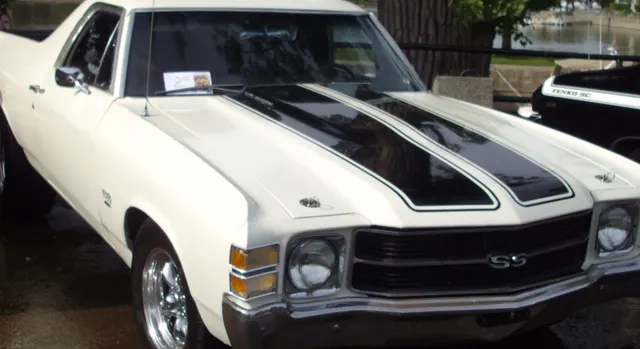 Local crop for pickup bed and side profile context unique to El Camino.
