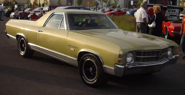 1971 Chevrolet El Camino SS side profile; exact-year SS appearance context only.