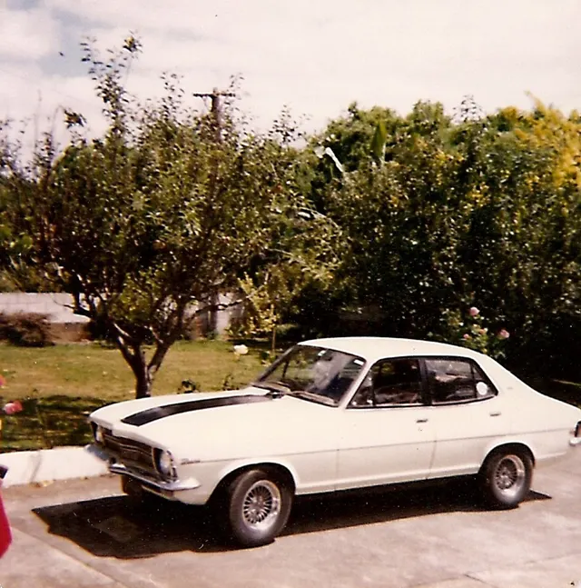Exact-year 1971 Holden Torana view documenting the body, model trim, glazing, lamps, bumpers, and wheel treatment; visible restoration remains subject-specific.