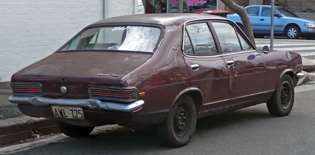 Exact-year 1971 Holden Torana view documenting the body, model trim, glazing, lamps, bumpers, and wheel treatment; visible restoration remains subject-specific.