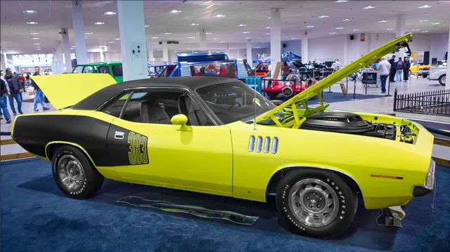 1971 Plymouth Cuda photographed by Mustang Joe; model-family exterior and stance context.