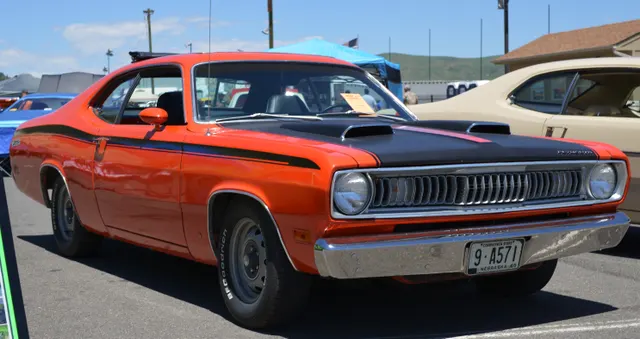 1971 Duster Twister context image; included only to explain Duster 340 lookalike risk from sharktooth grille and appearance equipment.