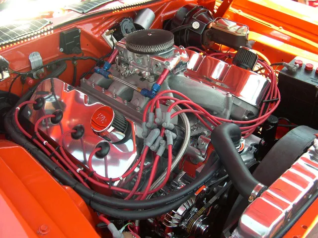 1971 Plymouth Hemi Cuda engine bay; representative 426 Hemi component detail.