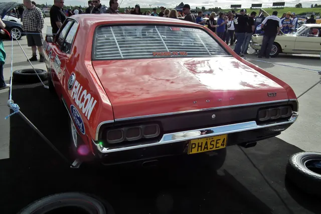 Restored prototype front with competition lamps, number, and works graphics