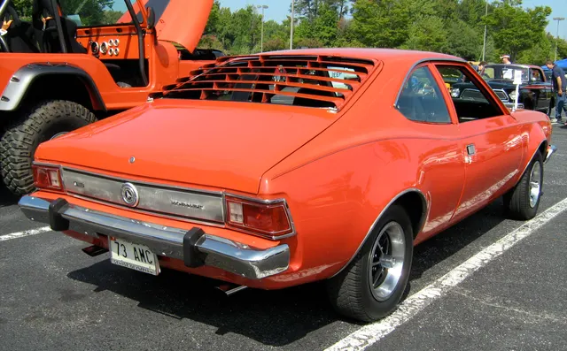 Opposite rear three-quarter view of the 1973 Hornet Hatchback