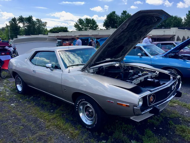 1973 Javelin AMX with documented 401 Go Package, four-speed, and Cardin trim