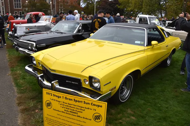 Stage 1 Sun Coupe and factory identification display
