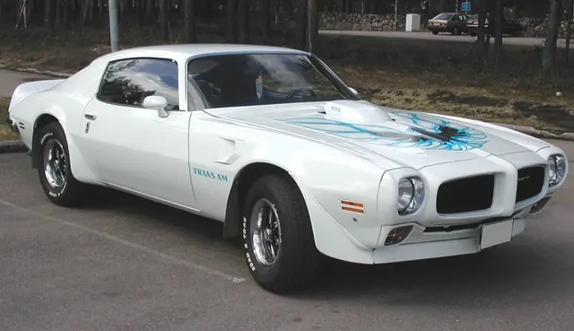 1973 Pontiac Trans Am public-domain image; restoration/history context.