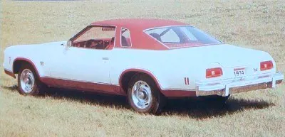 Public-domain 1974 Chevrolet brochure image used as earlier factory-literature context for the Laguna S-3 line.