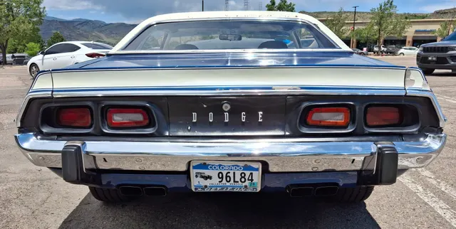 Modified 1973-1974 Challenger rear view; year-range body context only