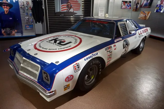 Licensed 1976 Chevrolet Laguna NASCAR museum image; racing-history context only, not street-car production proof.