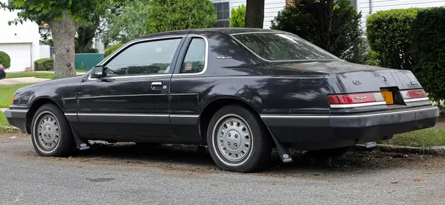 Exact-year Thunderbird rear view retained for body, roof, glass, lamps, bumper, and trim context; Turbo Coupe identity must come from car-specific evidence.