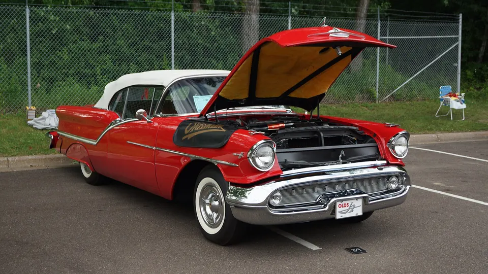 1957 Oldsmobile Super 88 engine profile photo