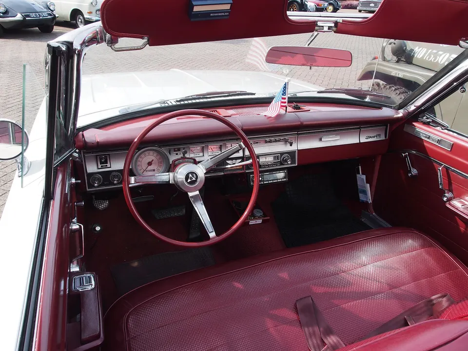 Carpeting in the Dart 270 and GT; padded dash, deluxe armrests, heater, radio, variable wipers, tinted glass, and other comfort equipment by order profile photo