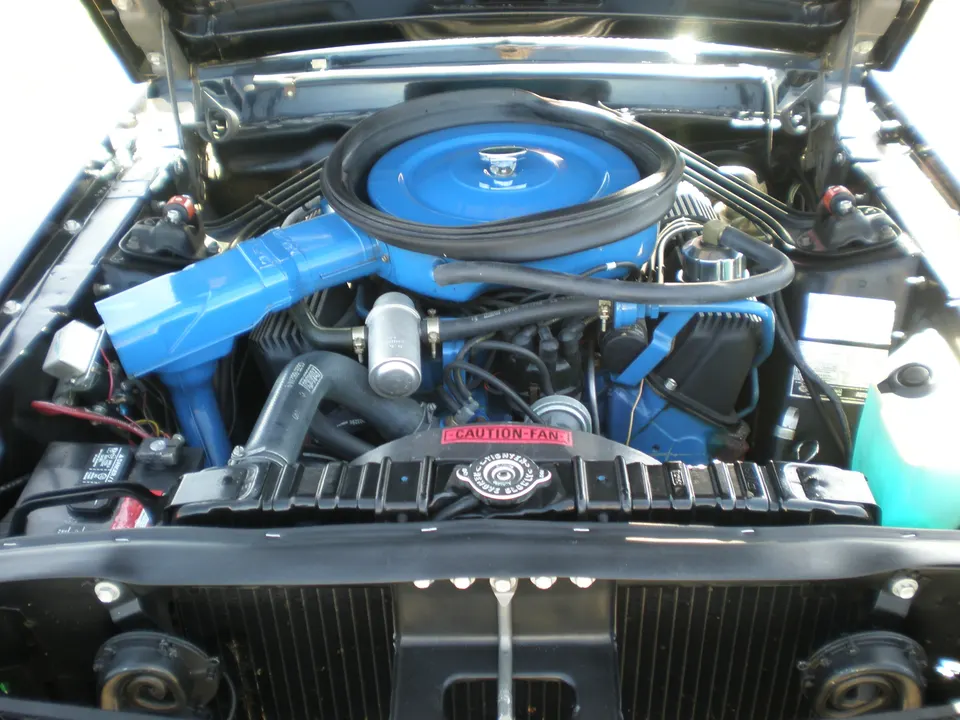 Ford 428 Cobra Jet engine assembly profile photo