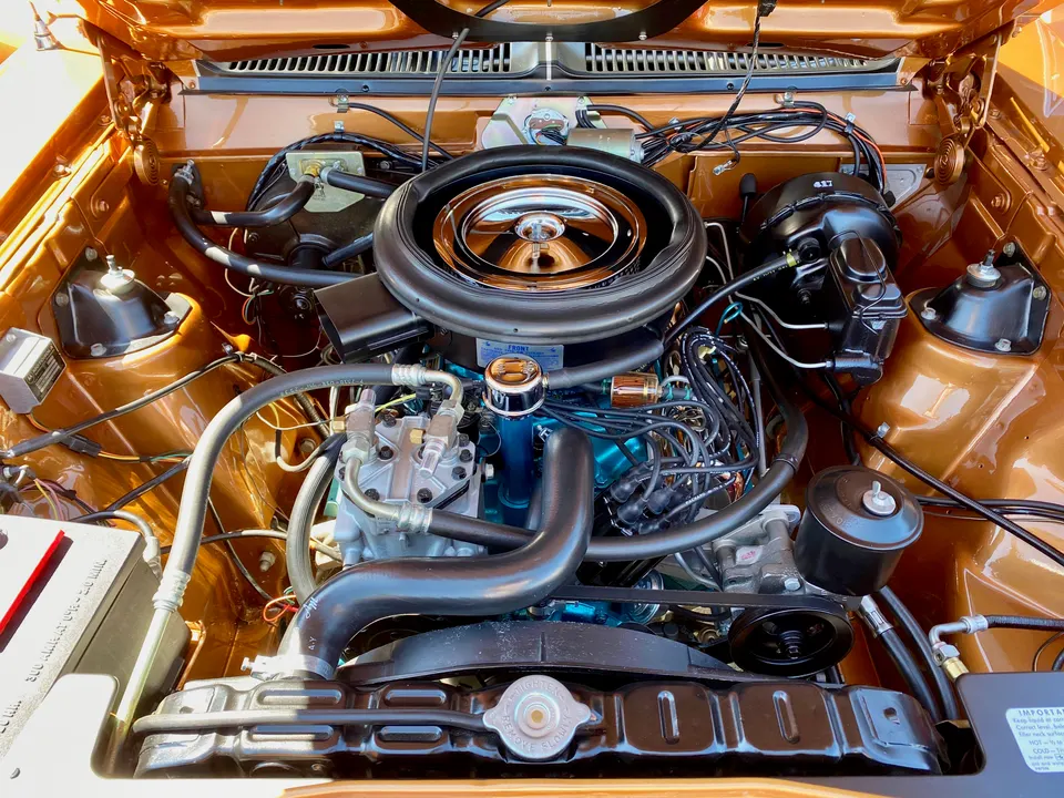 AMC Rebel Machine 390 engine assembly profile photo