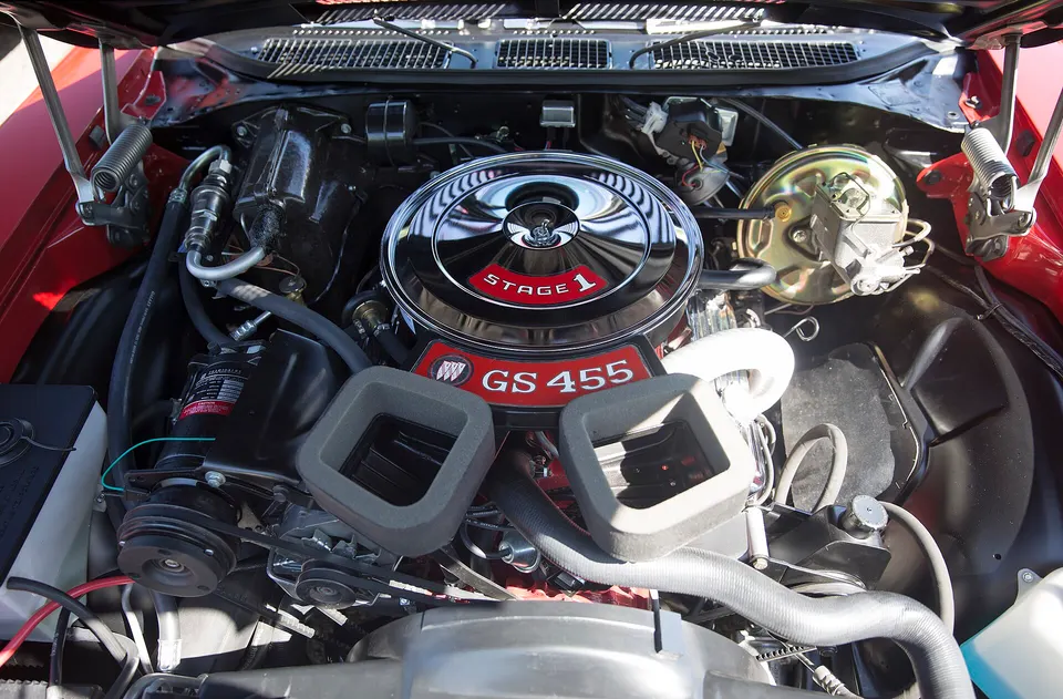 Buick 455 Stage 1 V8 block and rotating assembly profile photo